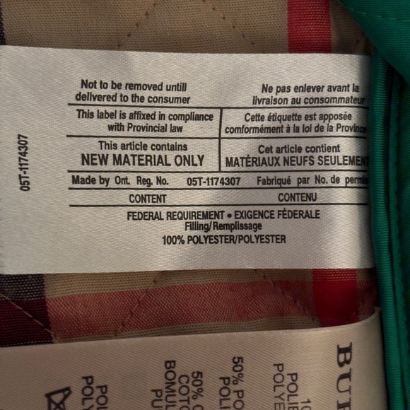 Green Burberry Quilted Jacket - Picture 9 of 12